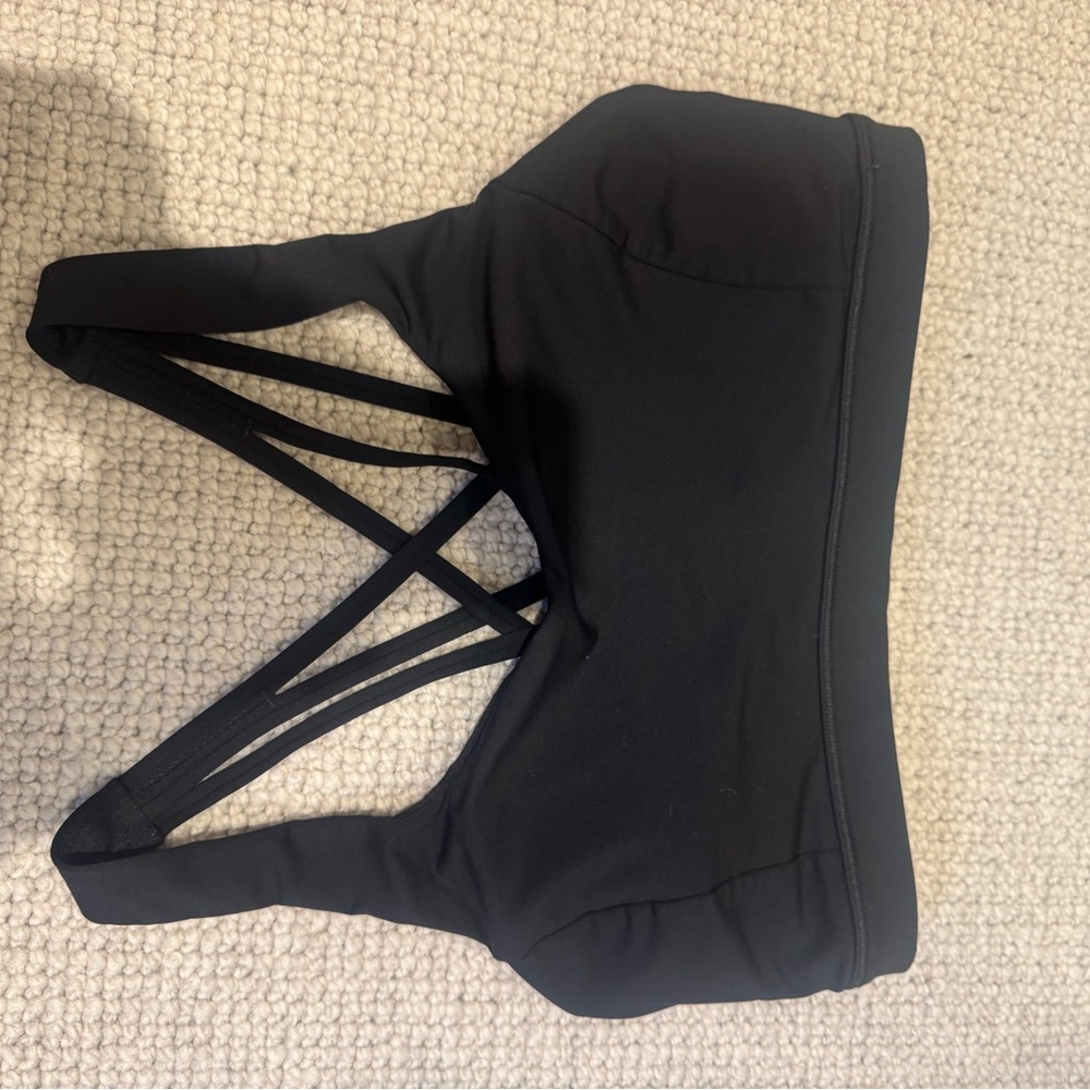 Lululemon Black Strappy Sports Bra